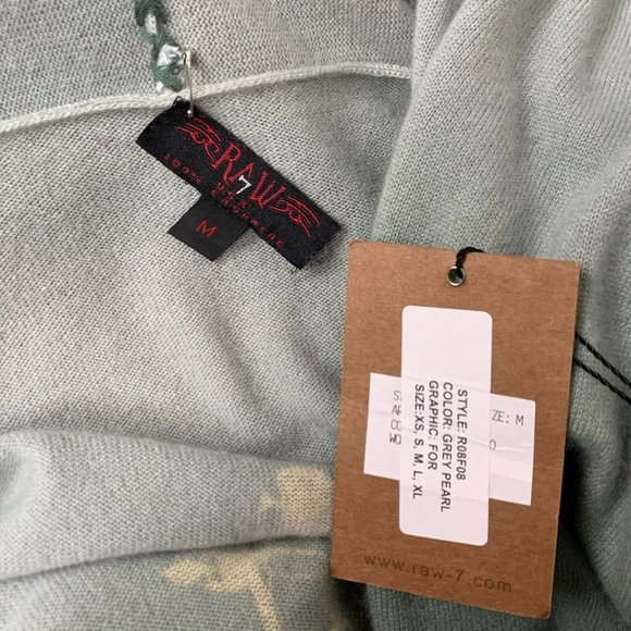 Raw7 Cashmere Coat "Guitar" - Green - Picture 6 of 11